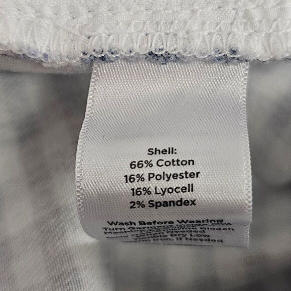 TALBOTS Blue & White Gingham Denim A-Line Skirt - Size 8 - Picture 7 of 7